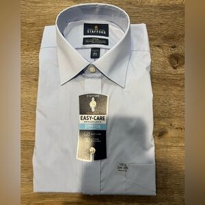 Stafford Men's Sky Blue Stretch Dress Shirt